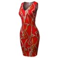 thumbnail image 1 of FashionOutfit Women's Casual V-neck Sleeveless Sexy Body-Con Mini Dress - Made in USA, 1 of 1