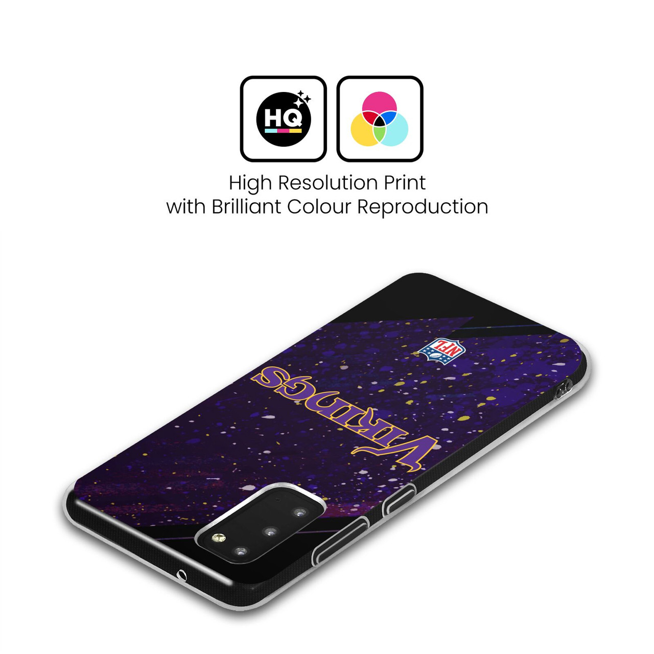 Head Case Designs NFL Minnesota Vikings Logo Blur Soft Gel Case for Samsung Galaxy S22+ 5G