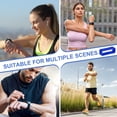 thumbnail image 7 of Uxcell Watch Band Holder Loop, Universal Silicone Watch Replacement Band Strap Keeper Parts for Smart Sport Blue 24 mm, 7 of 7