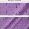 thumbnail image 2 of Soimoi Purple Cotton Poplin Fabric Anchor Hook Nautical Fabric Prints By Yard 56 Inch Wide, 2 of 7