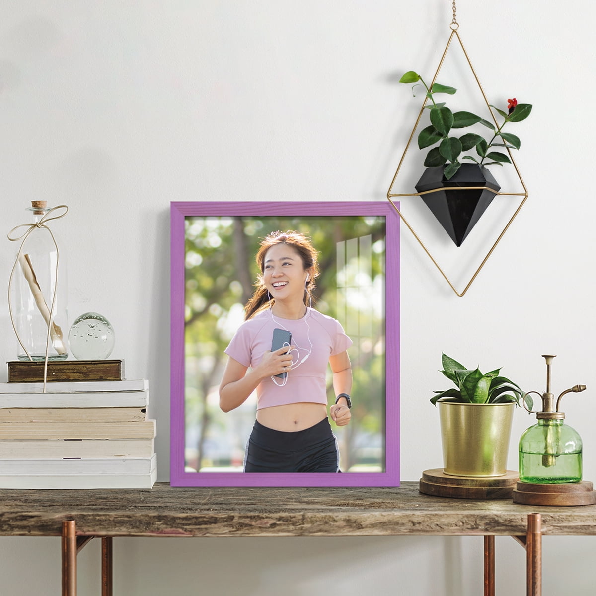 11x14 Wood Grain Picture Frame - Violet