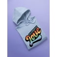 thumbnail image 3 of Celebrate Love Colorful Banner Hoodie Women -Smartprints Designs, Female XX-Large, 3 of 4
