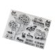 thumbnail image 1 of Sello de silicona transparente con diseño de flores para manualidades, para álbumes de recortes, decoración y repujado., 1 of 5