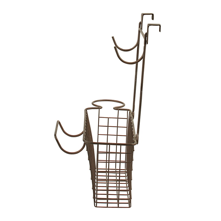 Beil Metal Wire Over Door Hair Care & Styling Tool Organizer - Bathroom Storage Basket Rebrilliant Finish: Silver