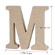 thumbnail image 2 of Placa de letras del alfabeto de madera para pared, decoración para el hogar, la oficina, la boda y la fiesta -M, 2 of 7