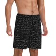 thumbnail image 2 of Sikiie Chemistry Formulas 3 Mens Pajama Shorts, Lightweight Lounge Pant with Pockets Soft Sleep Pj Shorts for MenX-Large, 2 of 6