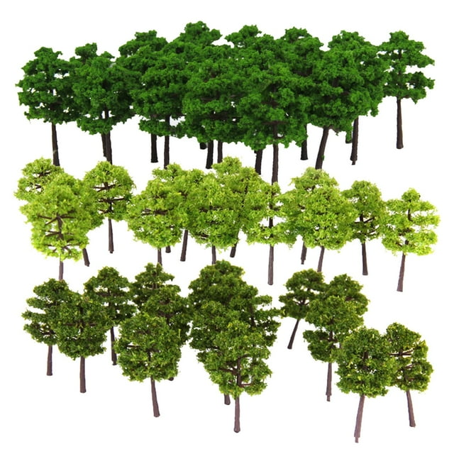 de Tren Modelo 120pcs 1: 250 árboles de árboles de árboles Sunnimix Árboles de paisaje micro