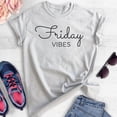 thumbnail image 2 of Friday Vibes Shirt, Unisex Women's Men's Shirt, Friday Shirt, Vibes Shirt, Chill Shirt, Weekend Shirt, Heather Ash, X-Small, 2 of 6