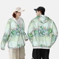 thumbnail image 4 of Kdxio Succulent Print Women Men Sun Protection UPF 50+ Jackets Zip Up Long Sleeve Hoodie Hiking Lightweight with Pockets, 4 of 7