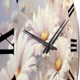 thumbnail image 3 of Designart "Minimalism Daisy expression I" Landscapes Oversized Wall Clock, 3 of 5