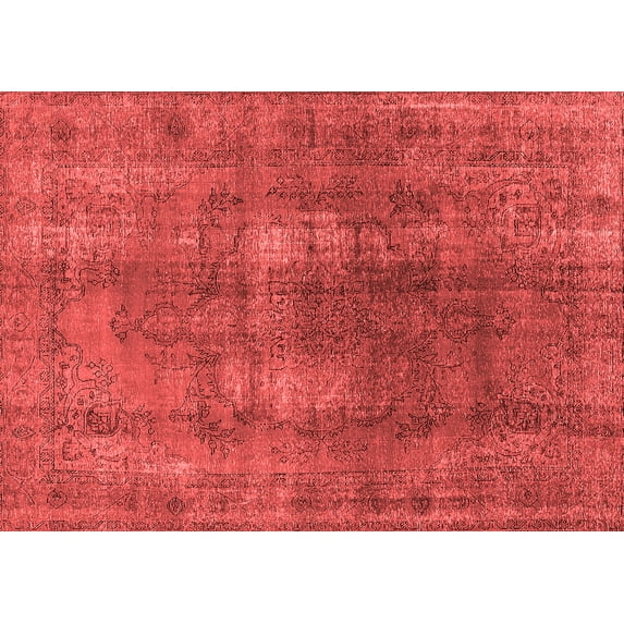 Ahgly Company Indoor Rectangle Oriental Red Industrial Area Rugs, 4' x 6'