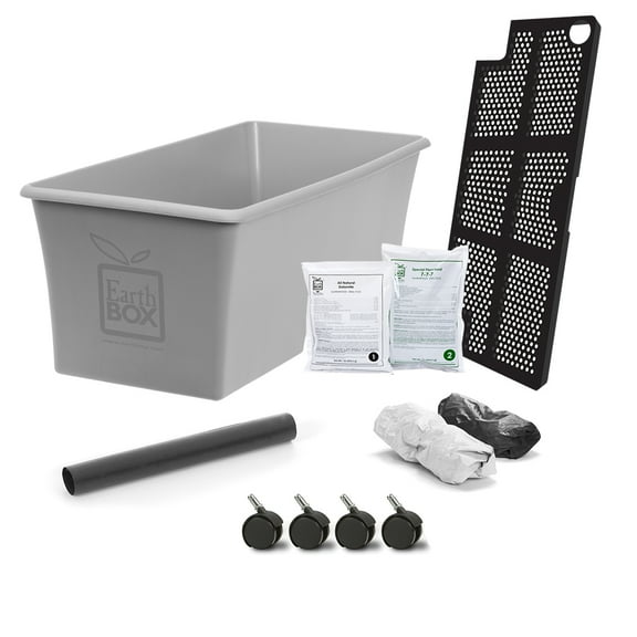 EarthBox Original Garden Kit with Standard 7-7-7 Fertilizer - Gray