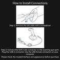 thumbnail image 4 of lanema USB Cable Straight 2m Black Original CBL-500-300-S00 For Honeywell 1900g Hyperion 1300g Xenon 1200g, 4 of 9