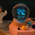 thumbnail image 3 of 3d Glowing Crystal Ball Night Light Ornament Creative Coloful Night Scene Lamp With Base For Home Decor Gift, 3 of 9