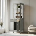 thumbnail image 6 of Vanity Art 21" Freestanding Linen Cabinet with Soft Close Door and Drawer, 6 of 6