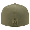 thumbnail image 4 of Men's New Era  Olive Baltimore Ravens Color Pack A-Frame 59FIFTY Fitted Hat, 4 of 5