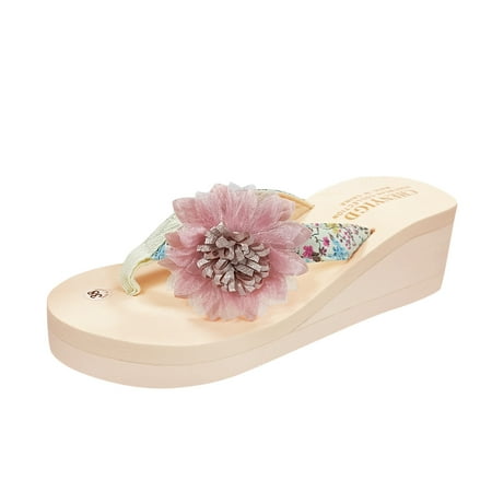 

Shoes for Women Slippers Ladies Bohemian Wedges Slippers Causal Beach Flip Flops Sandals Shoe