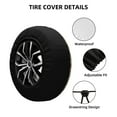 thumbnail image 2 of Susaid Fashion Tatreez Print Tire Covers,Waterproof Anti-UV Snow Sun Rain Tire Covers for RV,Truck, SUV, Trailer, Camper-14 inch, 2 of 6
