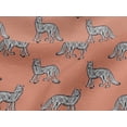 thumbnail image 4 of oneOone Viscose Jersey Fabric Fox Block Print Fabric By The Yard 60 Inch Wide, 4 of 5