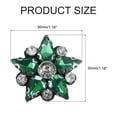 thumbnail image 2 of Uxcell Handmade Star Beaded Patches, 6Pcs Rhinestone Appliques Star Patches Appliques for Clothing DIY, Emerald Green, 2 of 6
