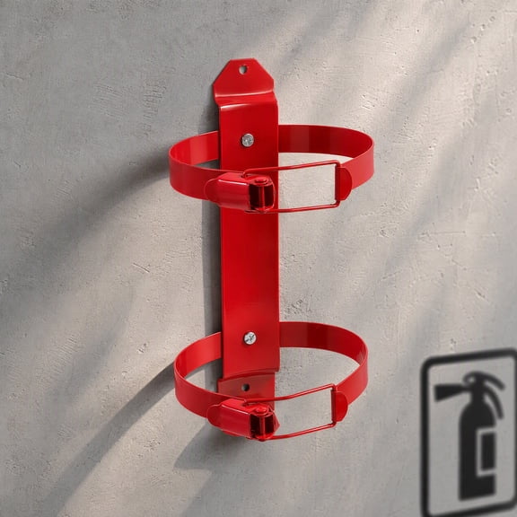 Alasum Compact Red Fire Extinguisher Wall Mount Bracket for Home Safety
