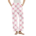 thumbnail image 2 of Pincandy Womens Plaid Fluffy Pajama Pants Fuzzy Fleece Cozy Lounge Pants with Pockets Winter Warm Pj Bottoms, 2 of 5