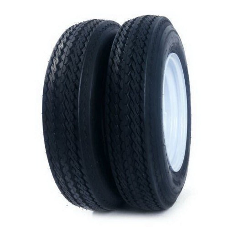 2x TL P811 530-12 Trailer Tires & Rims - 4 Ply, 5 Lug Pattern, 4" Width - Durable & Reliable Front/Rear Tires for Heavy Loads