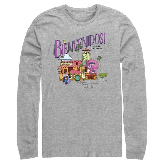 Men's Encanto Mirabel Bienvenidos Casa De Los Madrigal  Long Sleeve Shirt Athletic Heather 2X Large