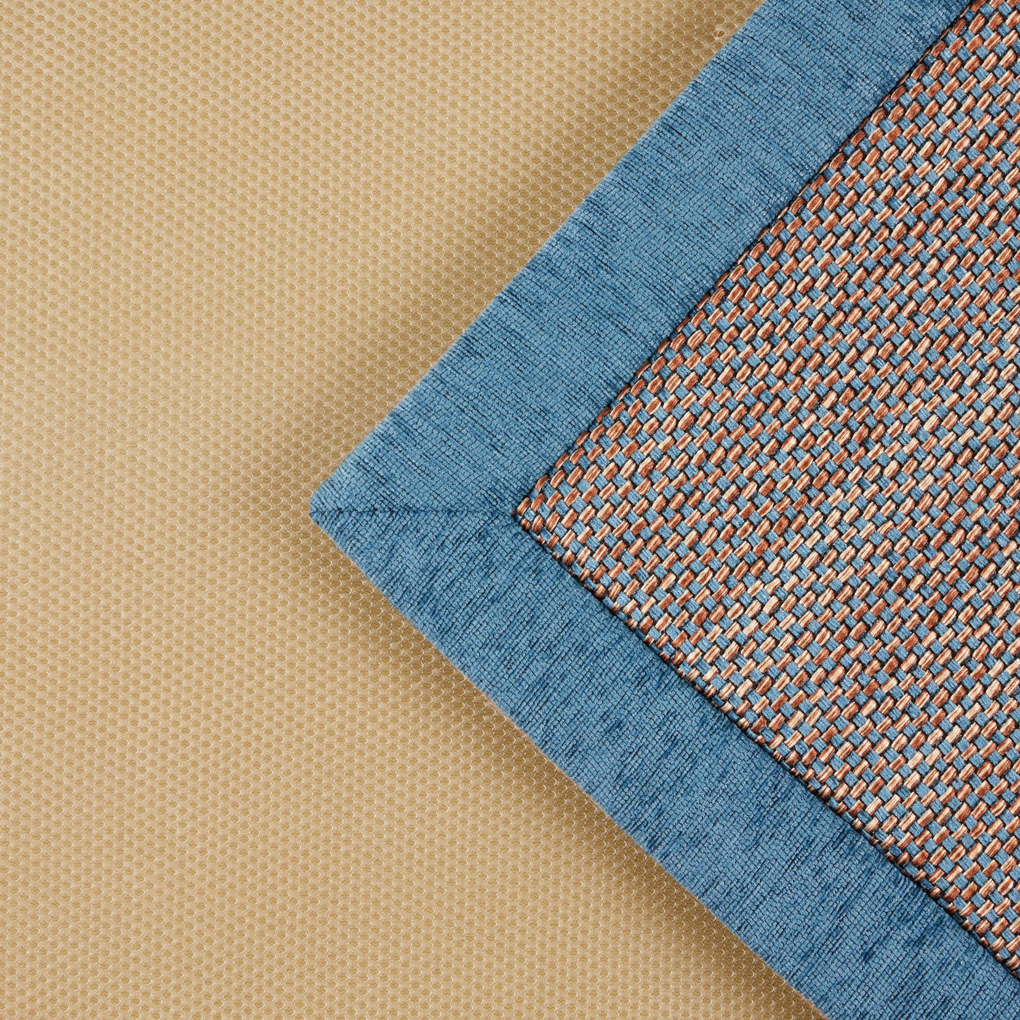 Brookstone Gentle Step Decorative Modern Textured Accent Rug, Blue, 20"x31"