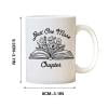 PEONAVET Mug Lettering Gift For Book Lover, Floral Book Mug, Reading Mug, Flower Book Mug, Book Lover Mug, Librarian Mug,Teacher Gift