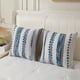 thumbnail image 3 of Juego de 2 fundas de almohada PLEPATE Boho Chenille de 45 x 45 cm, color azul, 3 of 9