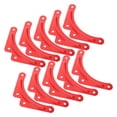 thumbnail image 1 of HEALEEP 10Set Ladder Corner Brace Red Metal Fixing Plate for Professional Use 5.5x2.8x0.08in, 1 of 8