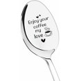 thumbnail image 1 of Valentines Day Gifts for Her Him Girlfriend Boyfriend Wife Husband Enjoy Your Coffee My Love Spoon Anniversary Birthday Gifts for Wife Husband Girlfriend I Love You Gifts for Boyfriend Fiance Fiancee, 1 of 7