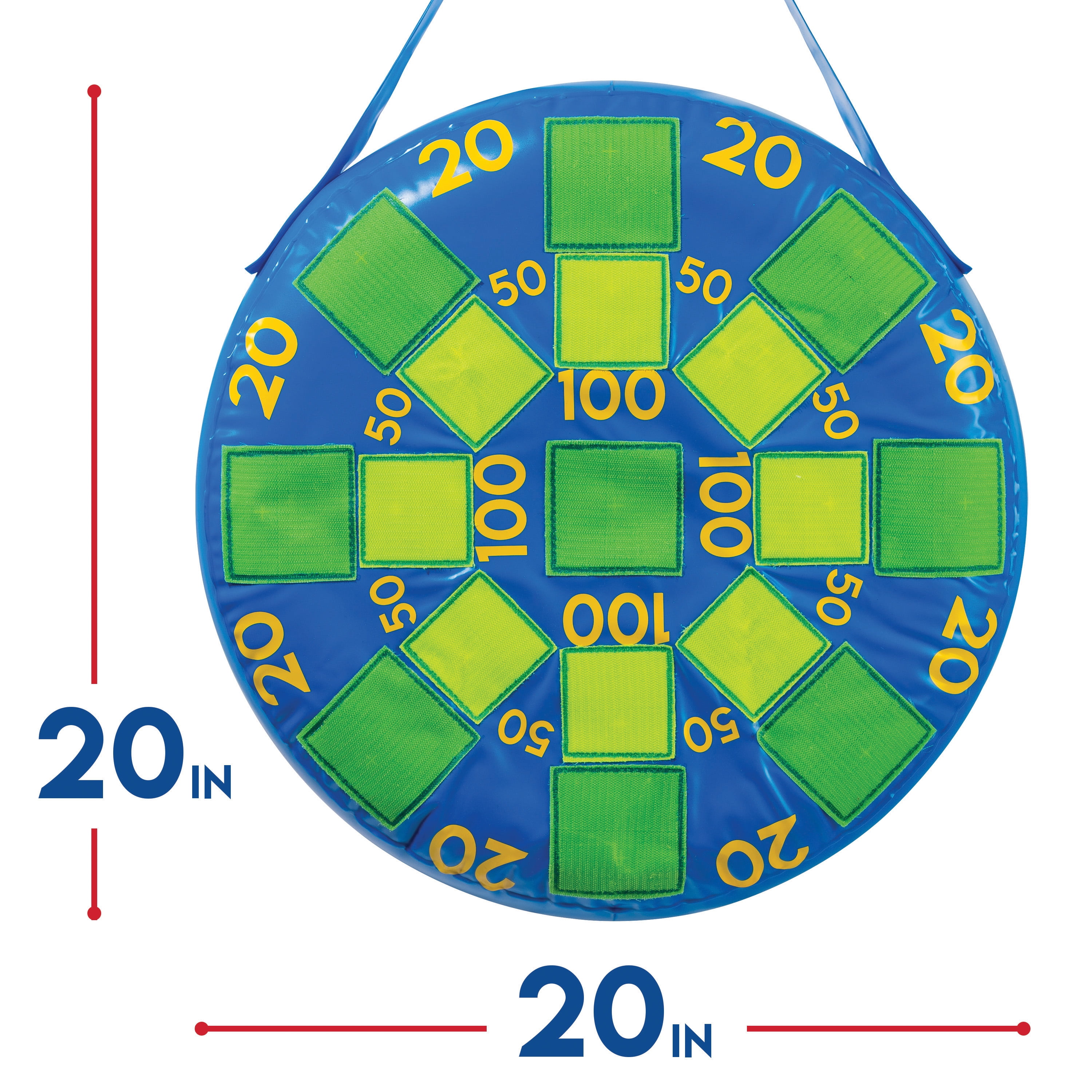 Franklin Sports 20√¢¬Ä¬ù Inflatable Dart Ball Board w/ Tennis Ball Self-Stick for up to Multiplayers