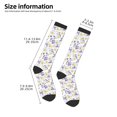 thumbnail image 2 of Fotbe Daisies Flowers Calcetas Divertidas Estampadas para Hombre y Mujer, Calcetas de Algodón hasta la Rodilla para Caminar, Correr, Enfermería y Embarazo, 2 of 6