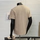 thumbnail image 4 of pstuiky camisetas para hombre, Camisa informal de manga corta con cuello en V y color liso para hombre ropa de hombre xl, 4 of 5