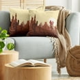thumbnail image 5 of Ambesonne Cactus Throw Pillow Cover 2 Pack, Arid Country Eco Sunset, 16", Yellow Brown Redwood, 5 of 7