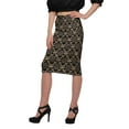 thumbnail image 2 of Moomaya Printed Knee Length Skirt For Women Plus Size Poly Spandex Skirt, 2 of 6