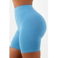 thumbnail image 2 of Solid Color Women Slim Fit High Waist Leggings Shorts, 2 of 4
