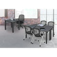 thumbnail image 3 of Regency 36 in. Medium Square Breakroom Table- Grey Top, Black Legs, 3 of 4
