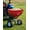 Red, variant on Memoryfield 80LB Broadcast Spreader 12FT Wide, 13" All-Terrain Wheels, Walk Behind Lawn Spreader for Lawn Fertilizer/Seed/Salt, Green