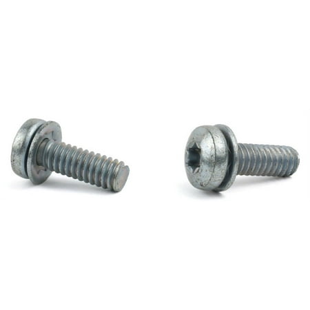 

10-32 x 1/2 SEMS Screws / Square Cone Washer / Six-Lobe (TorxÂ®) / Pan Head / Steel / Zinc - 7000 Piece Carton