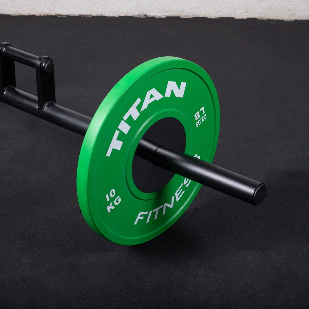 Titan Fitness 60in Farmers Walk Handles, Barbell Style Grip Farmers Carry, Rated 500 LB Each, Grip Strength Weight Training