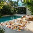 thumbnail image 5 of Kalari Danai Indoor/ Outdoor Polypropylene Ivory Flat Weave Area Rug, 8x10, 5 of 6
