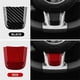 thumbnail image 3 of Real Hard Carbon Fiber Sticker For Fiat 500 Abarth 595 20-23 Red, 3 of 5