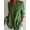 Green, variant on Women'S Plus Size Single-Breasted Pleated Lapel Shirt - Solid Color, Pull-Up Sleeves, Lightweight And Versatile for All Seasons