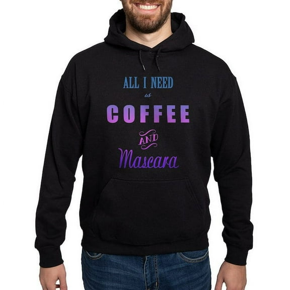 CafePress - Coffee And Mascara Hoodie (Dark) - Pullover Hoodie, Classic, Comfortable Hooded Sweatshirt