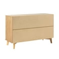 thumbnail image 5 of Walker Edison 6 - Drawer Groove Handle Solid Wood Dresser – Natural Pine, 5 of 15