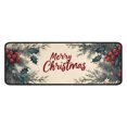 thumbnail image 1 of Set Of 2 Christmas Kitchen Rugs Christmas Snowflake Gnomes Short Kitchen Floor Mat Absobent Kitchen Floor Matfor Cook Home Decor (47x17+30x17 Inches), 1 of 1