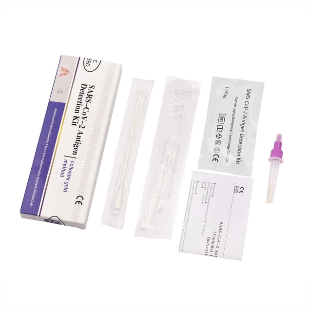 Kit de prueba rápida de antígeno Covid-19 Autoprueba casera Antígeno SARA-CoV-2 yeacher Hisopo de garganta